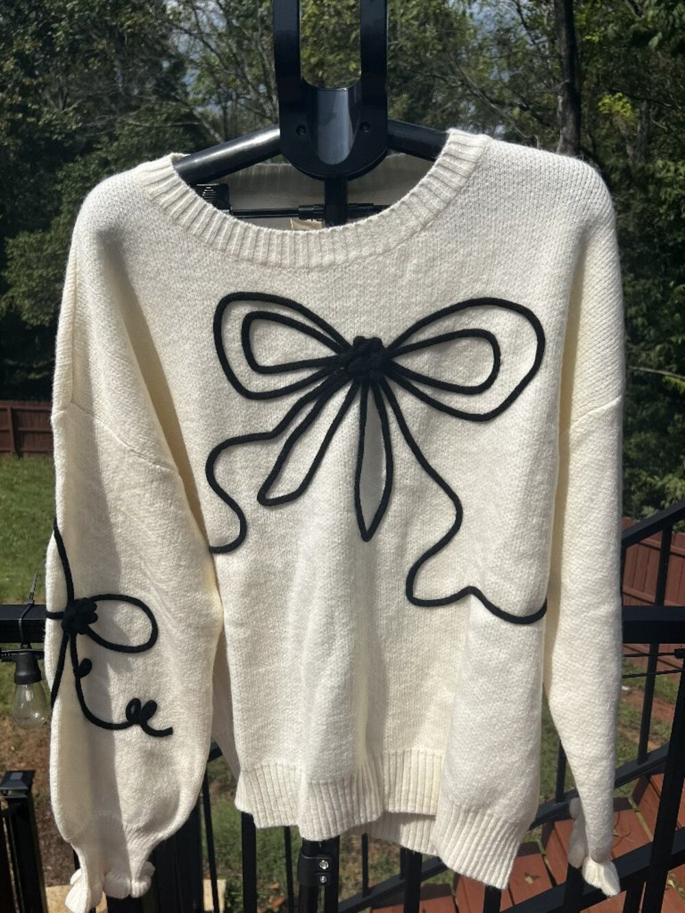NWT Bibi Bow Sweater